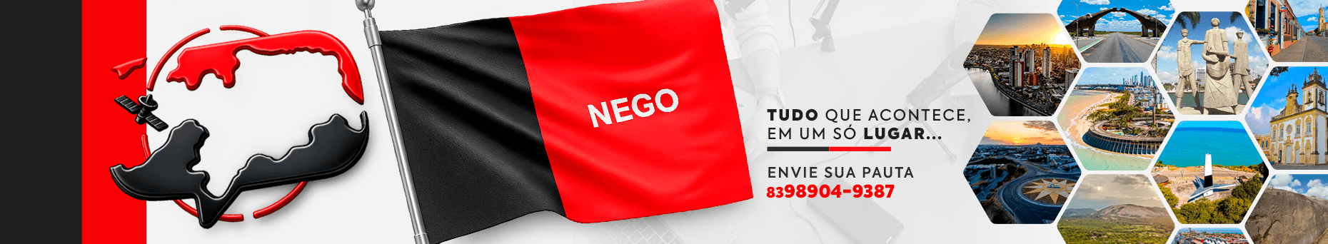 Banner institucional Nego — tudo que acontece em um só lugar